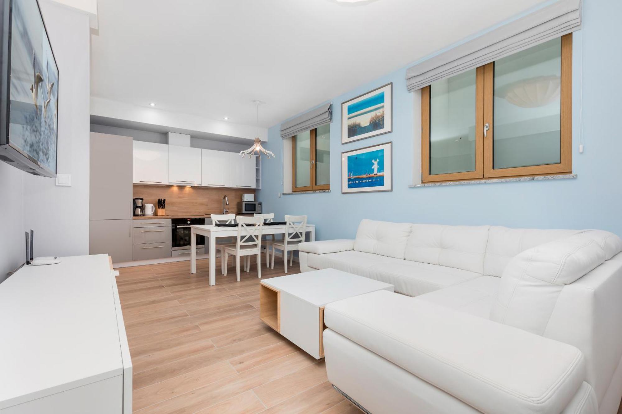 Underground Apartment In A Lux Holiday House Posejdon By Renters Prestige Kolczewo Bagian luar foto